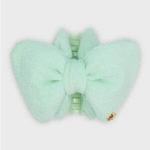 NWOT LELE SADOUGHI Simone Terry Cloth Claw Clip - Sea Glass